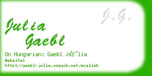 julia gaebl business card